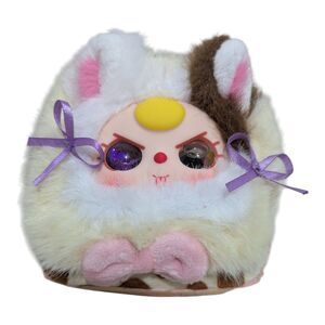 Baby Three Special Eyes Plush Jewelry Box Organizer Kawaii Doll Storage Case